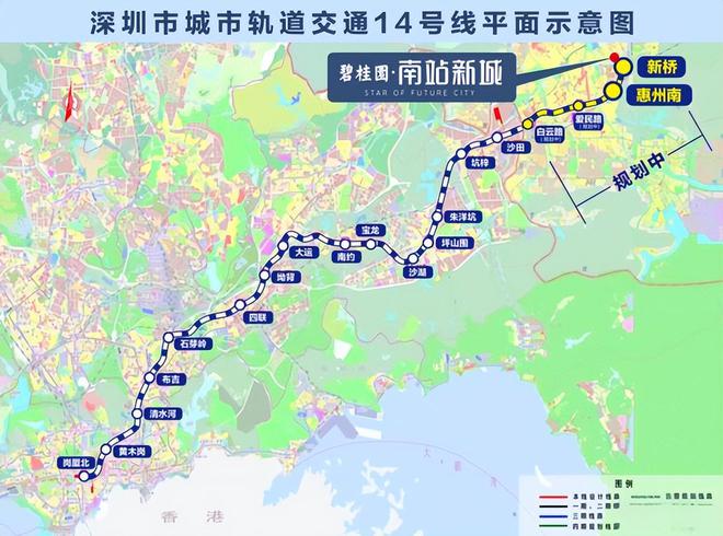 深圳地铁14号线最新线路图揭秘，城市发展脉络与未来展望